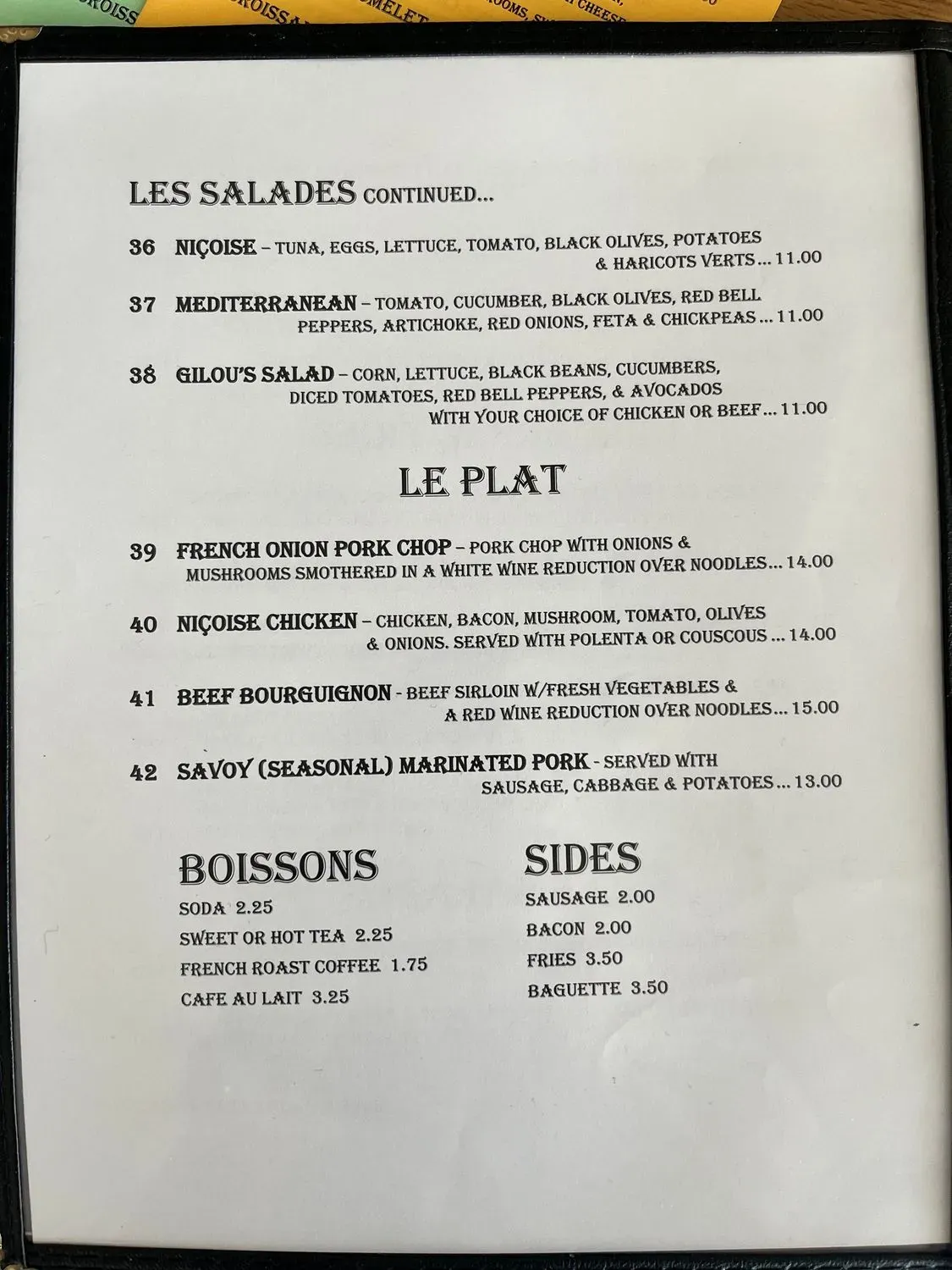 Menu 5