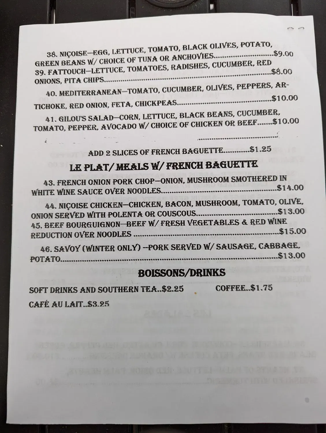 Menu 1