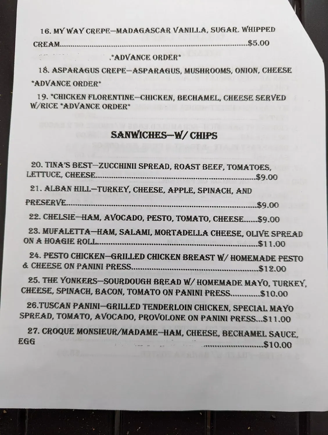 Menu 2