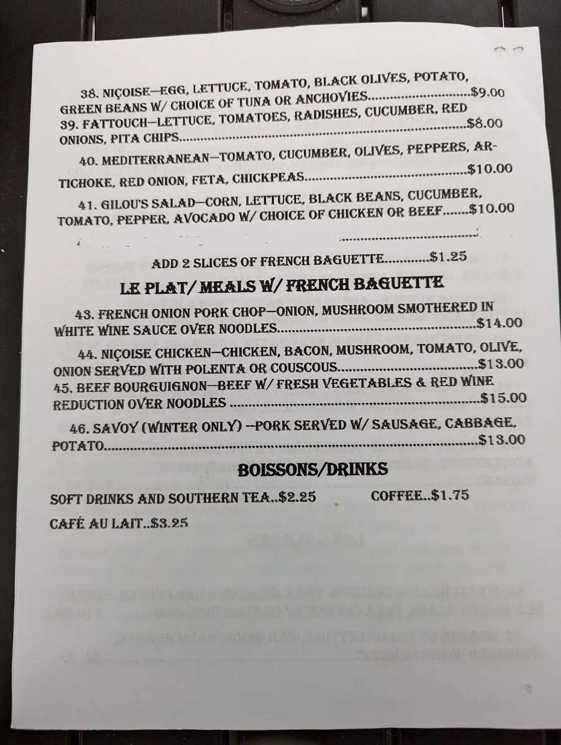 Menu 2