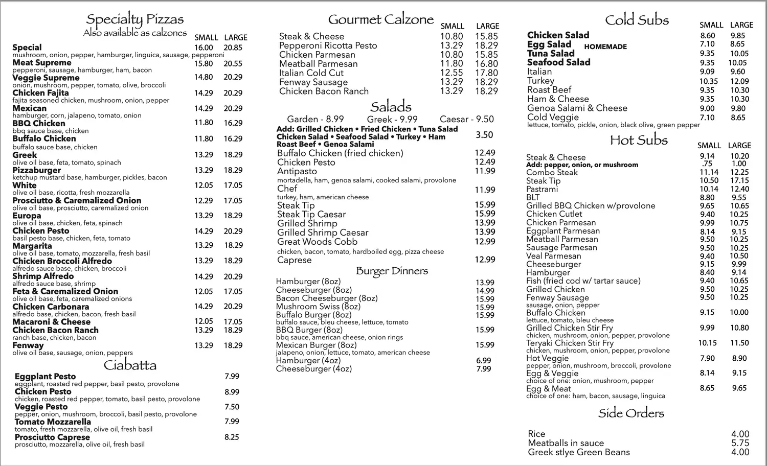 Menu 2