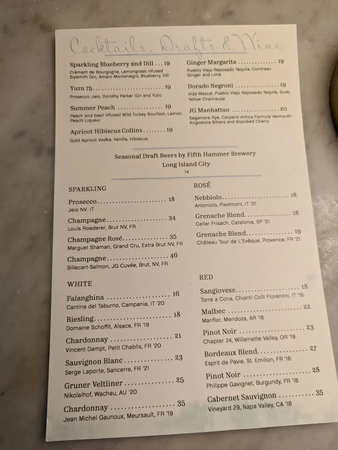 Menu 5