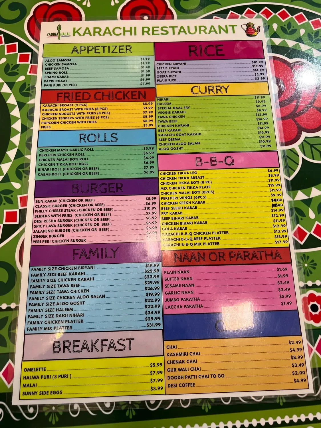 Menu 6