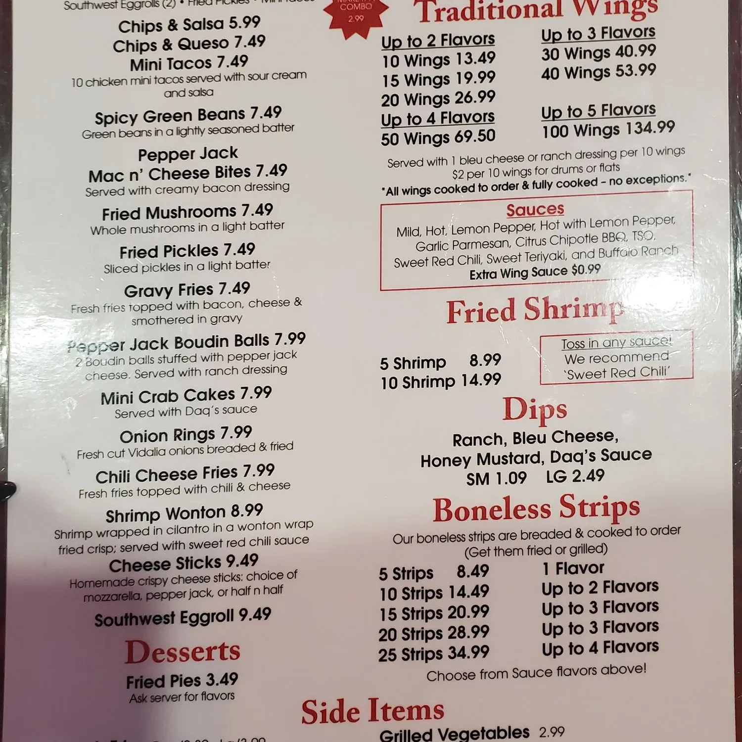 Menu 2