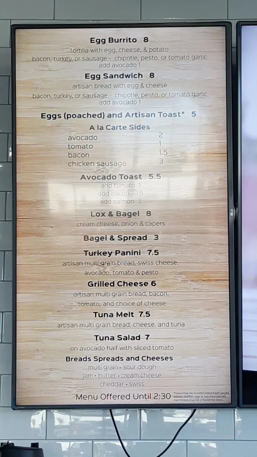 Menu 5