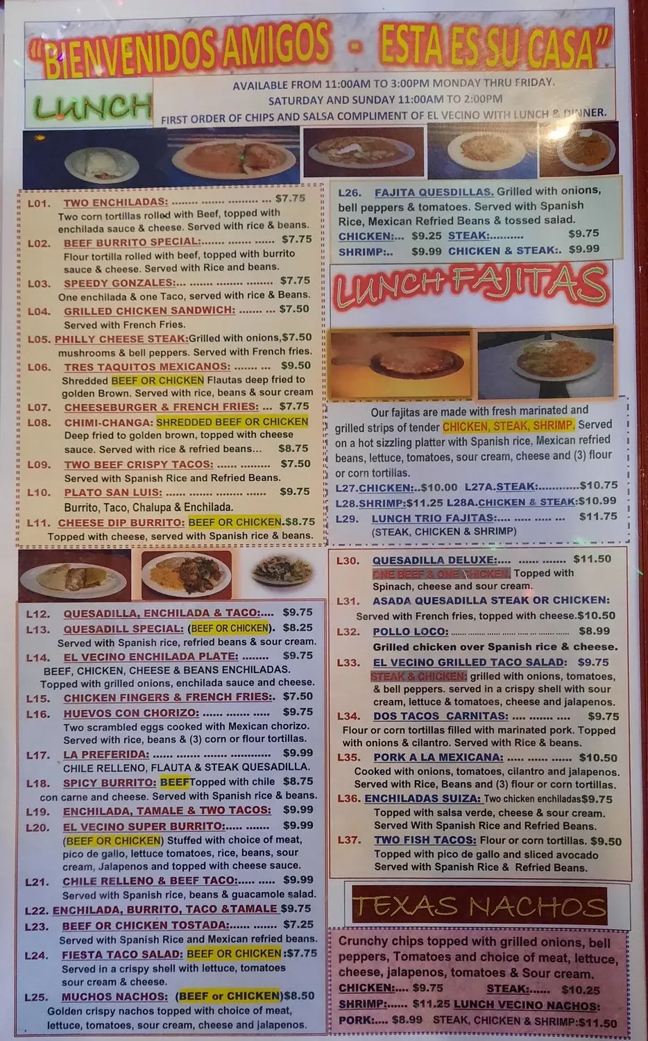 Menu 5