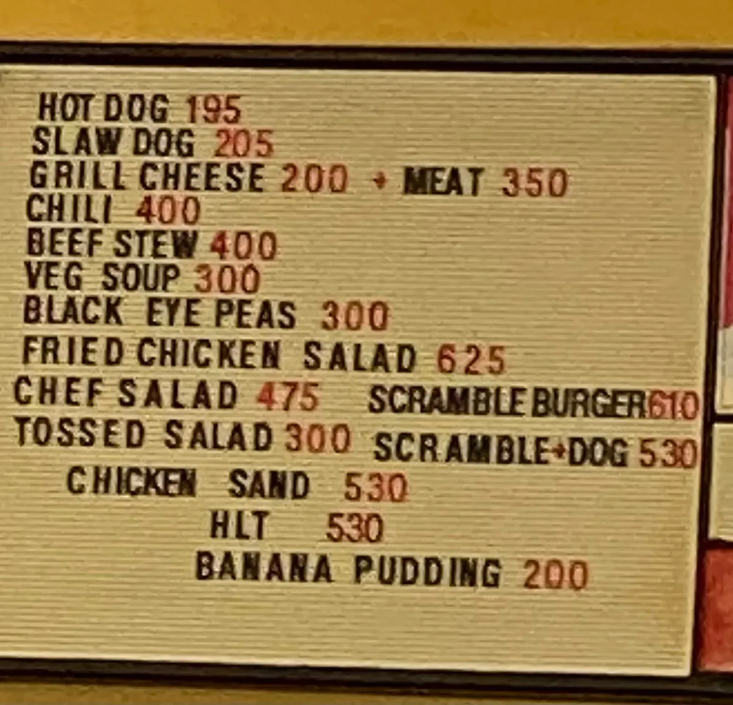 Menu 1