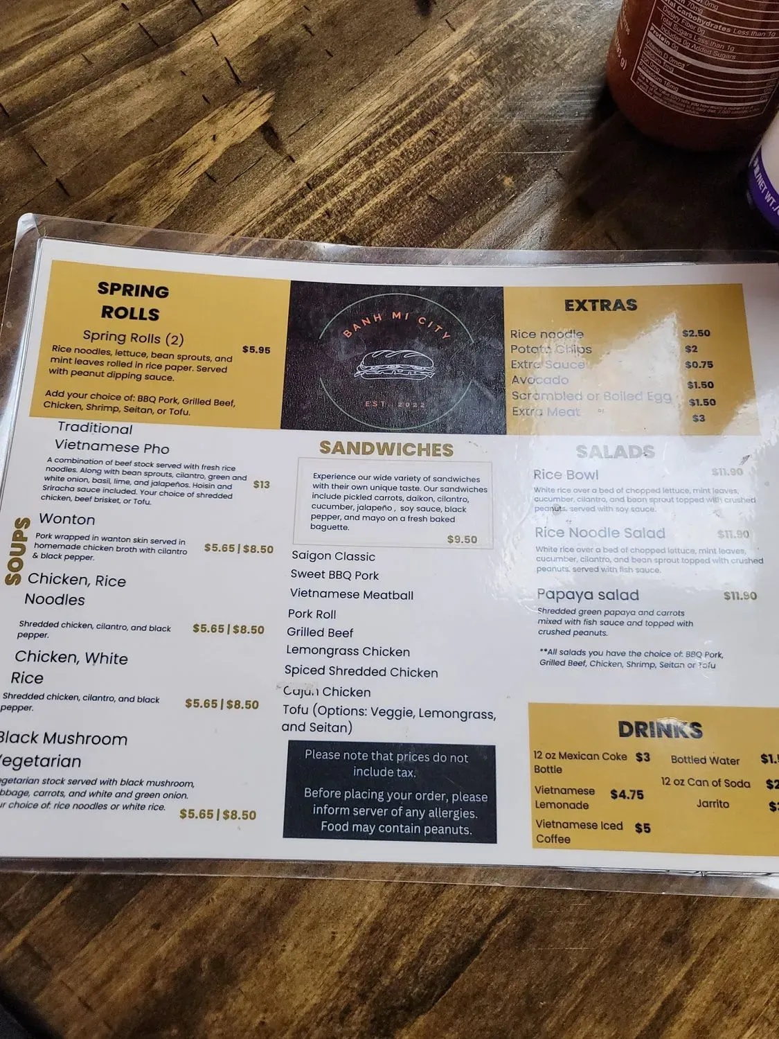 Menu 6