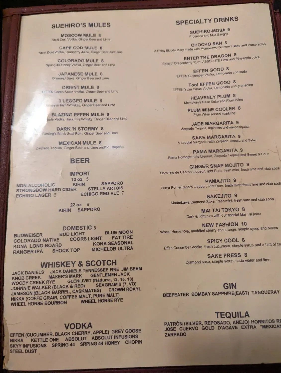 Menu 6