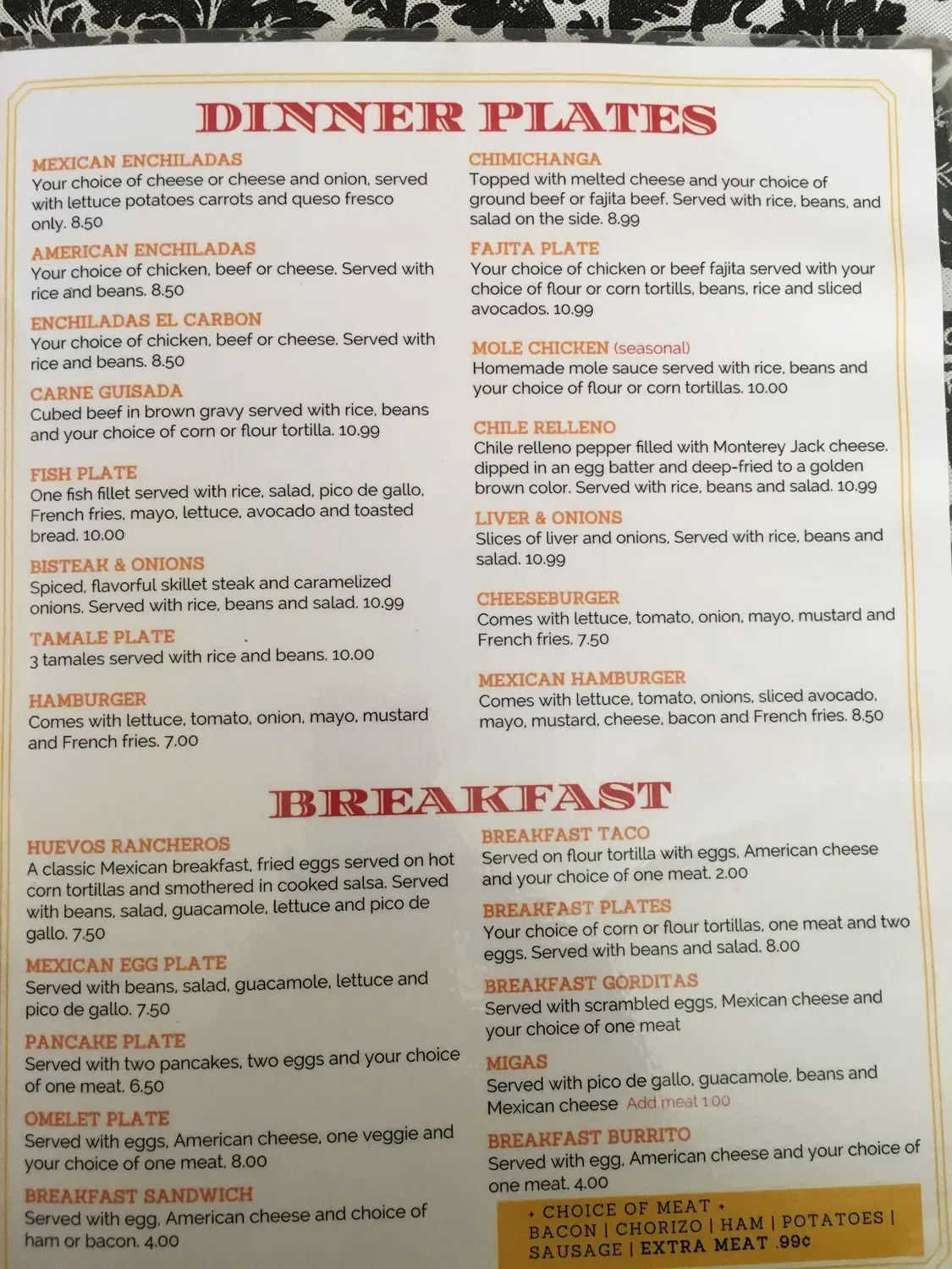 Menu 1