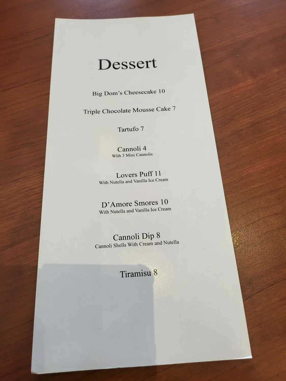 Menu 5