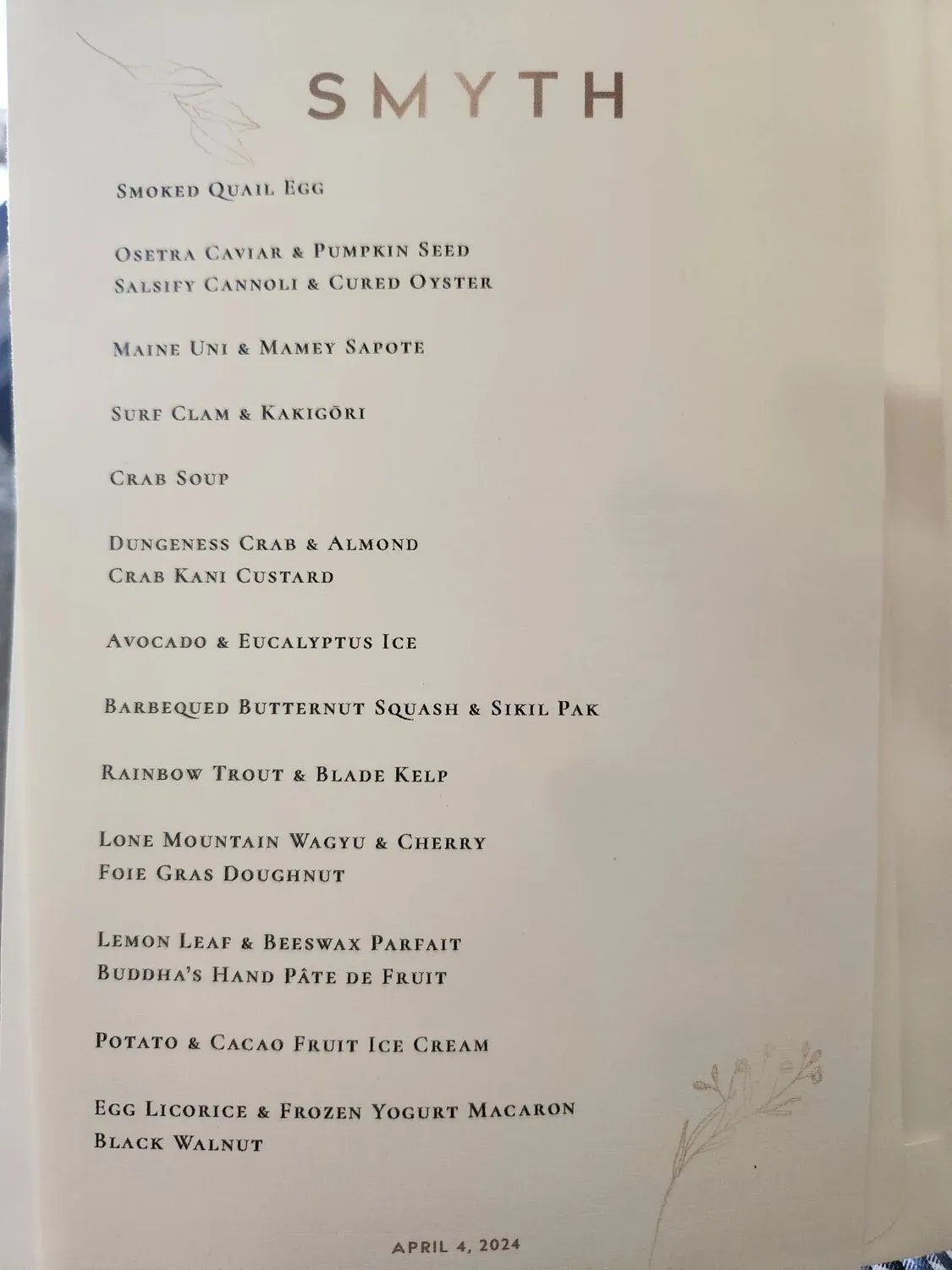 Menu 4