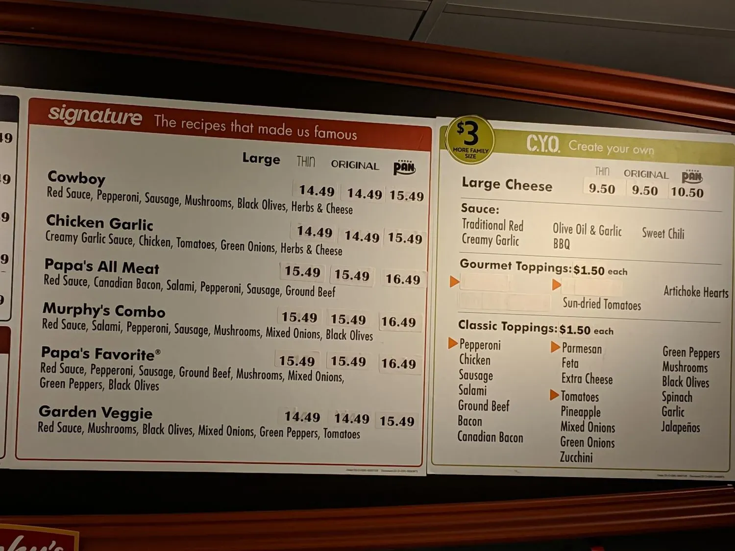 Menu 5