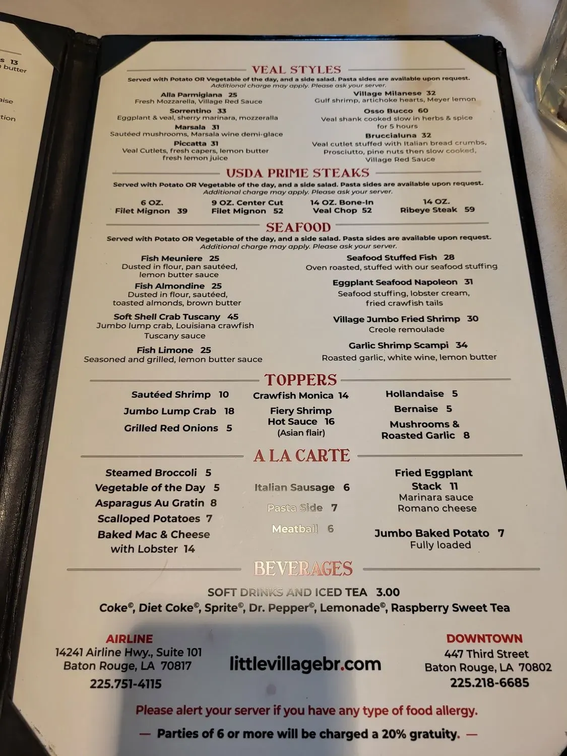 Menu 5