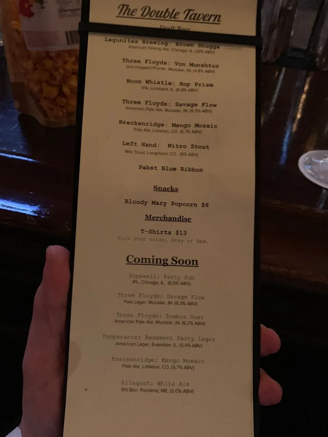 Menu 5