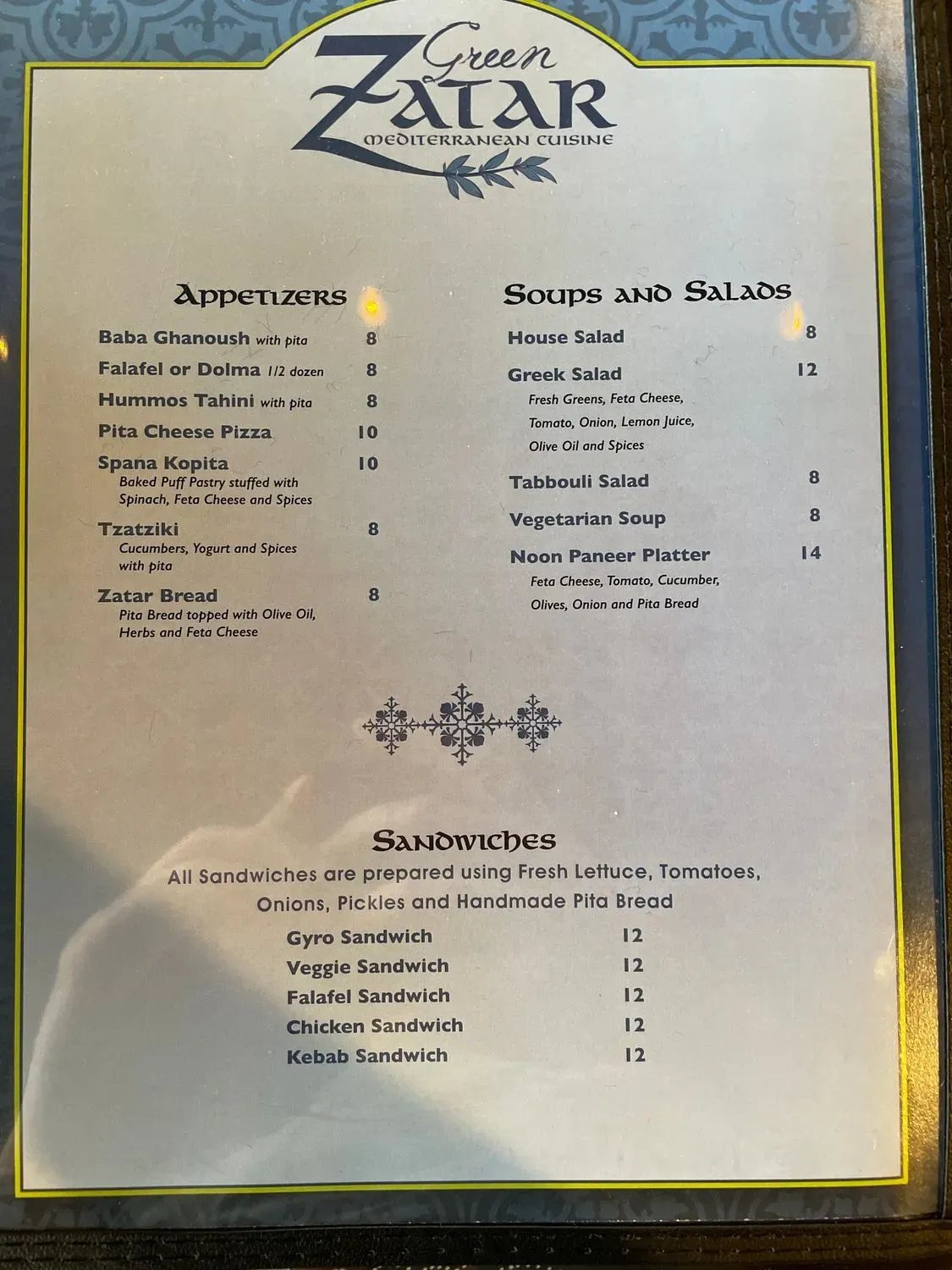 Menu 2