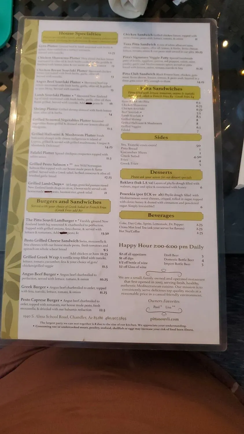 Menu 4