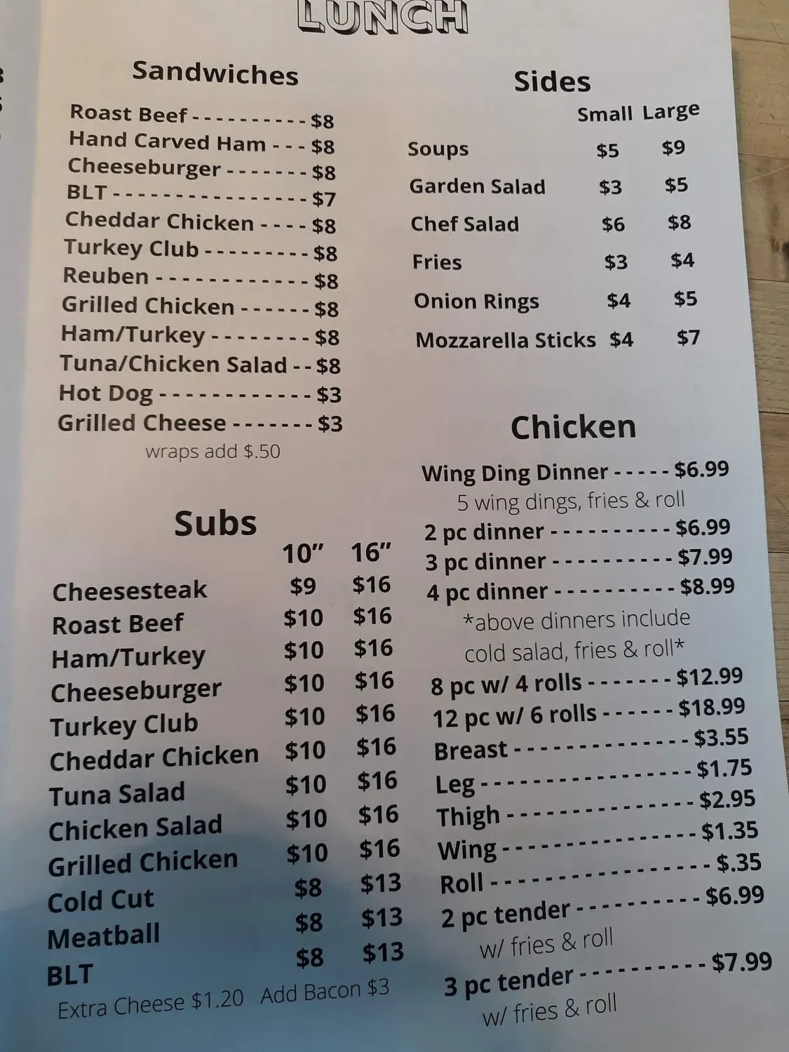 Menu 3