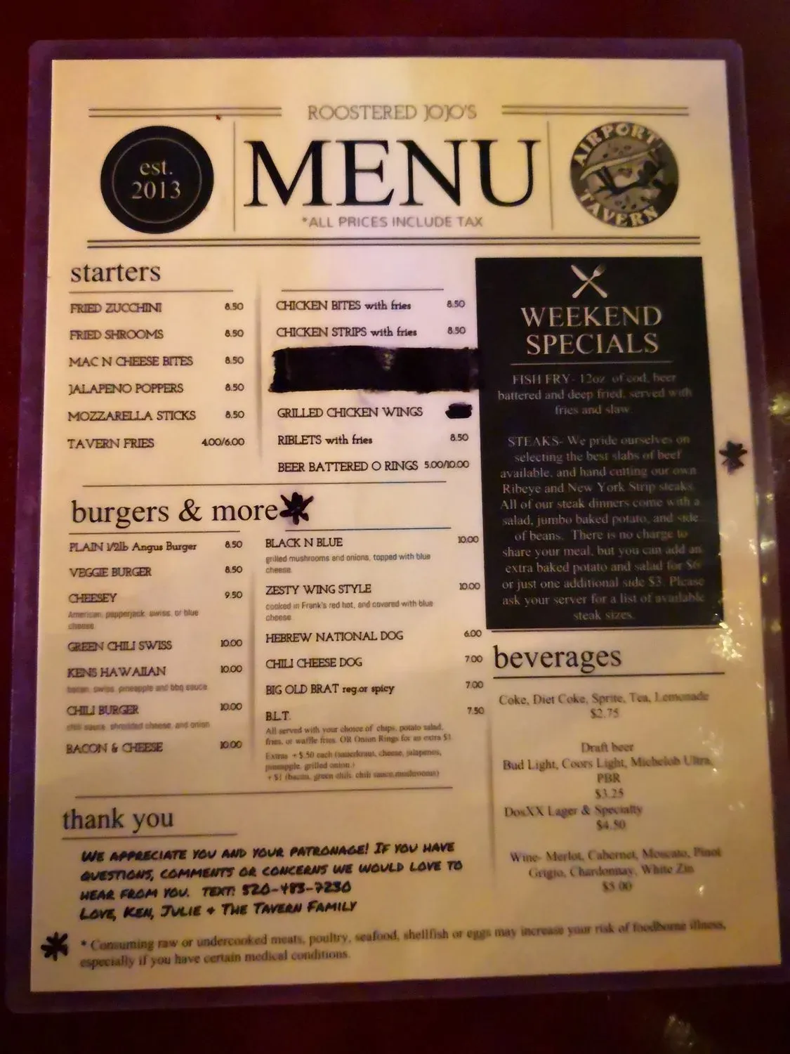 Menu 5