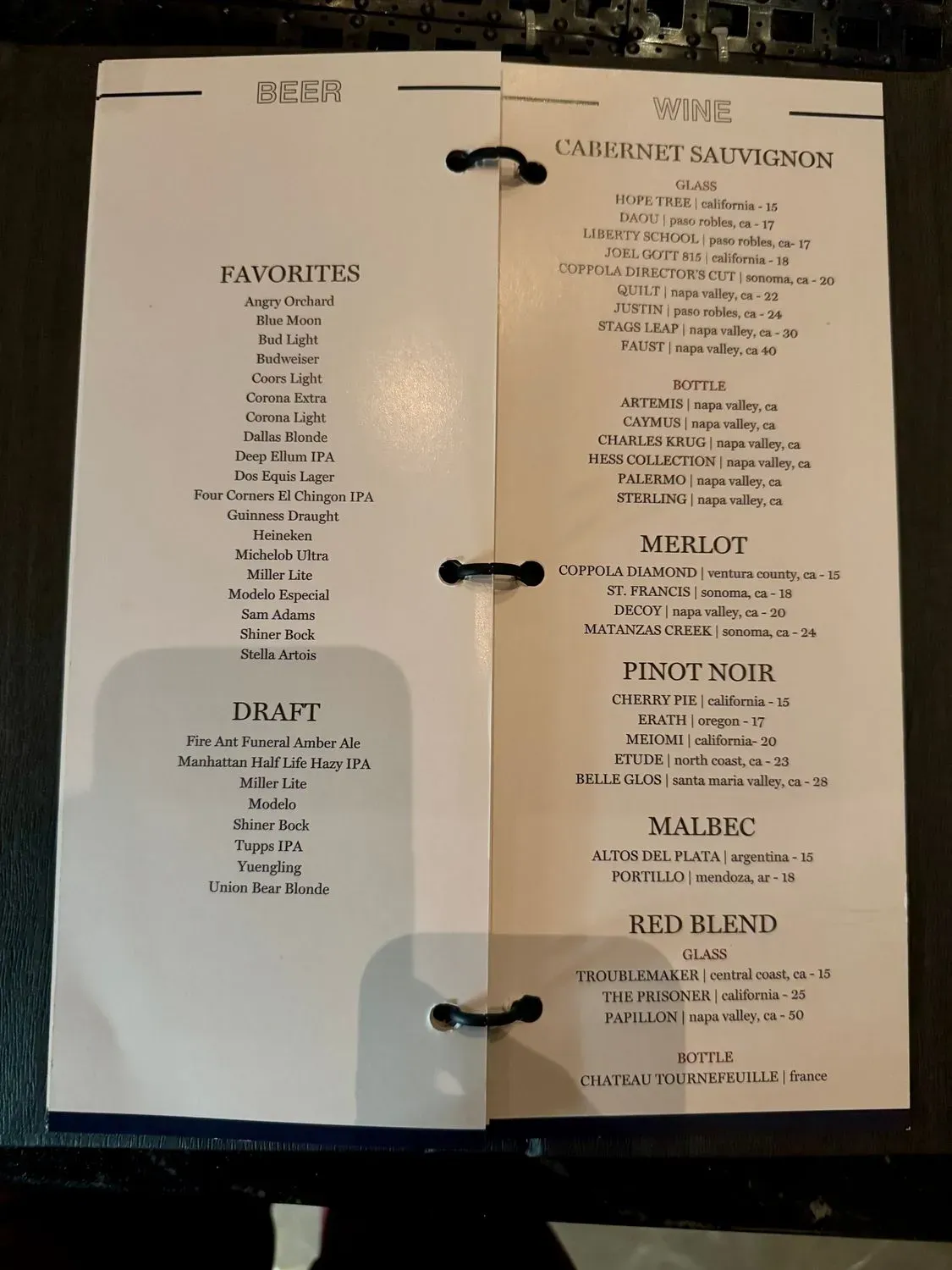 Menu 2