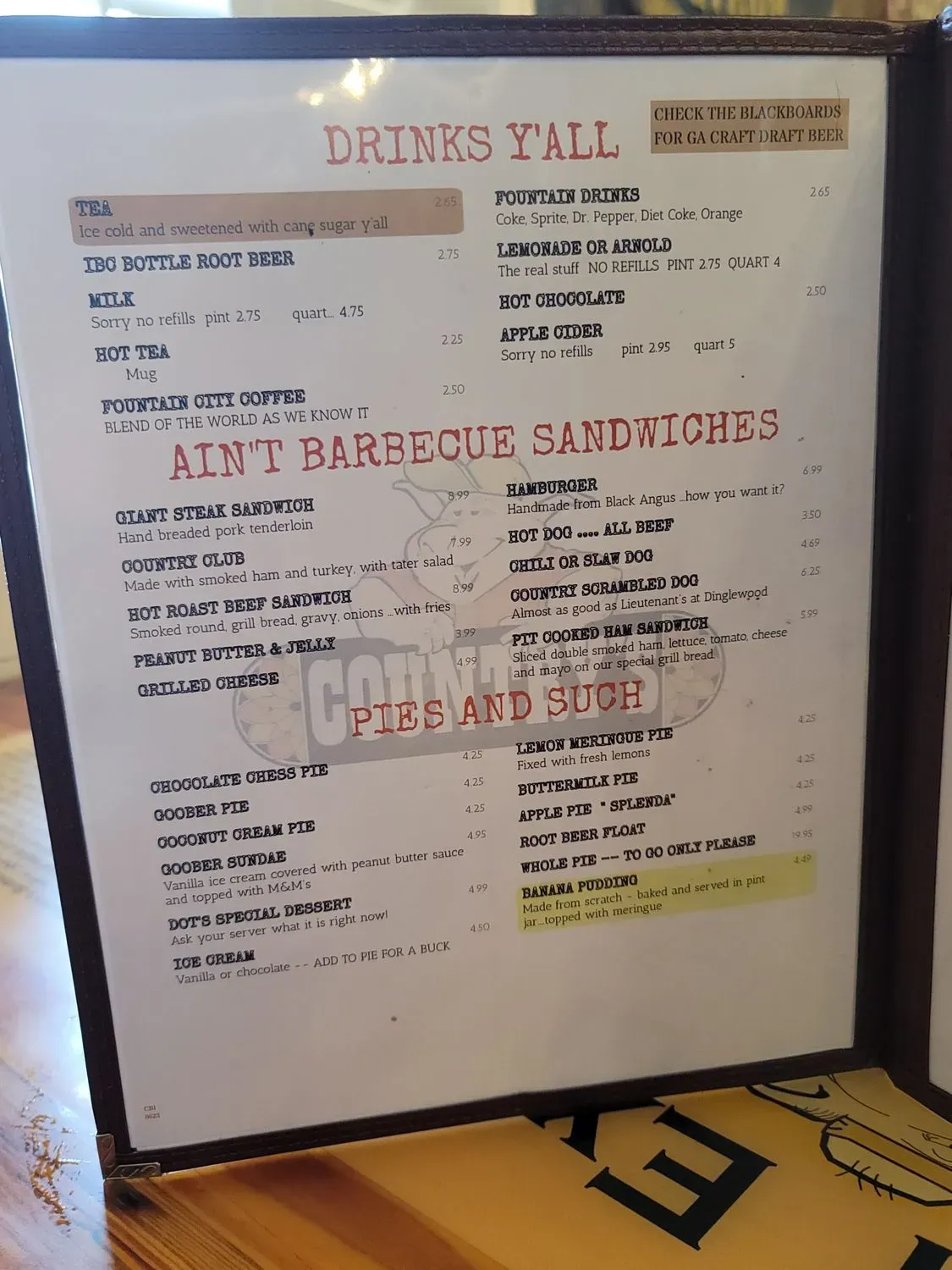 Menu 5