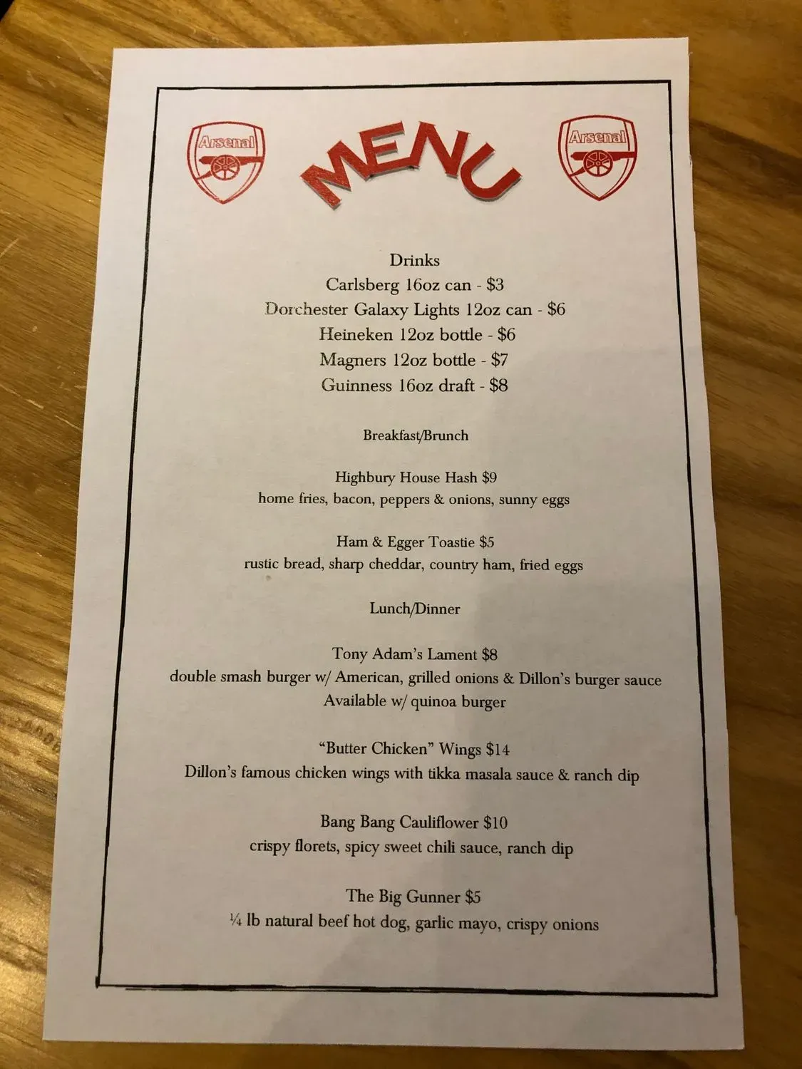 Menu 2