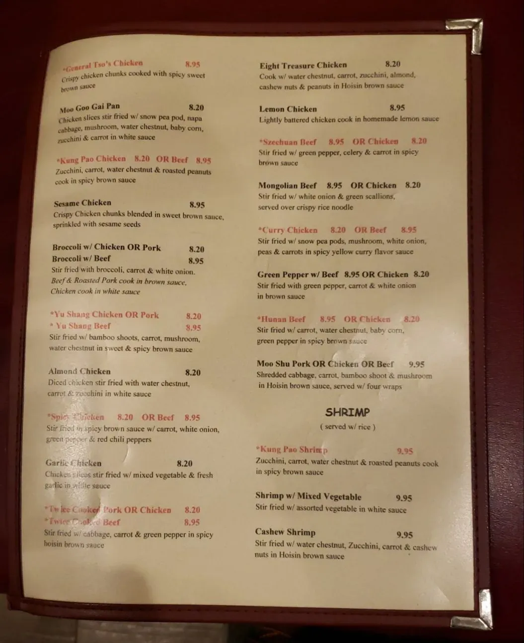 Menu 1