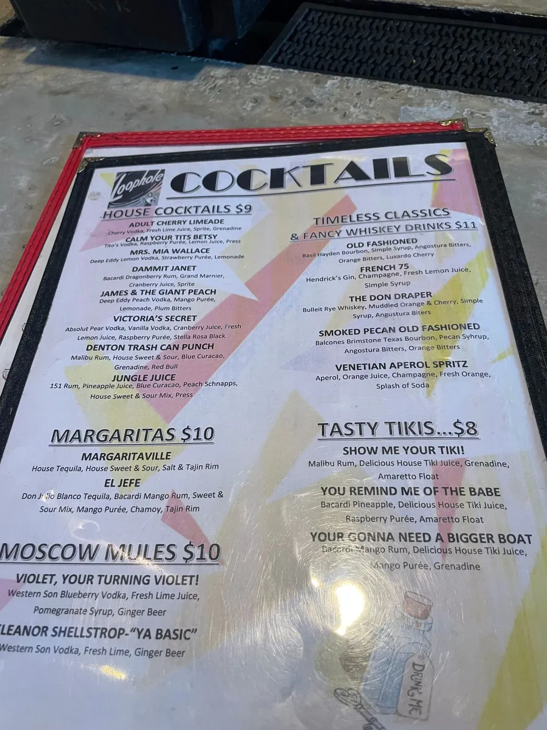 Menu 5