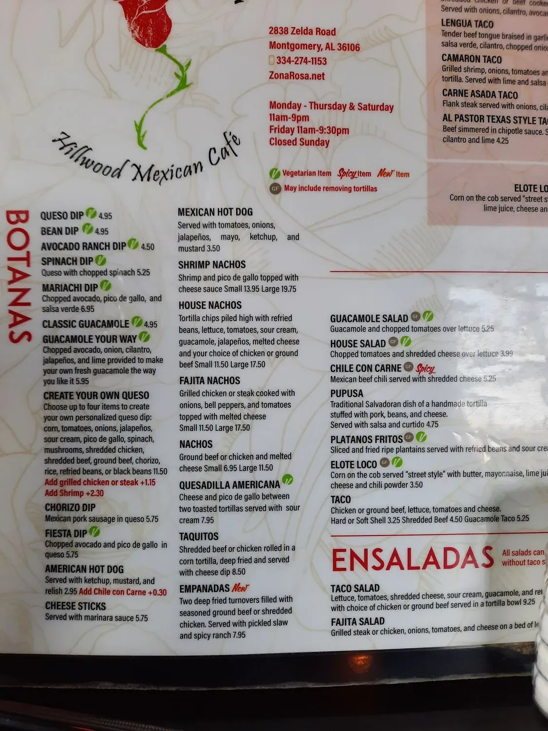 Menu 6