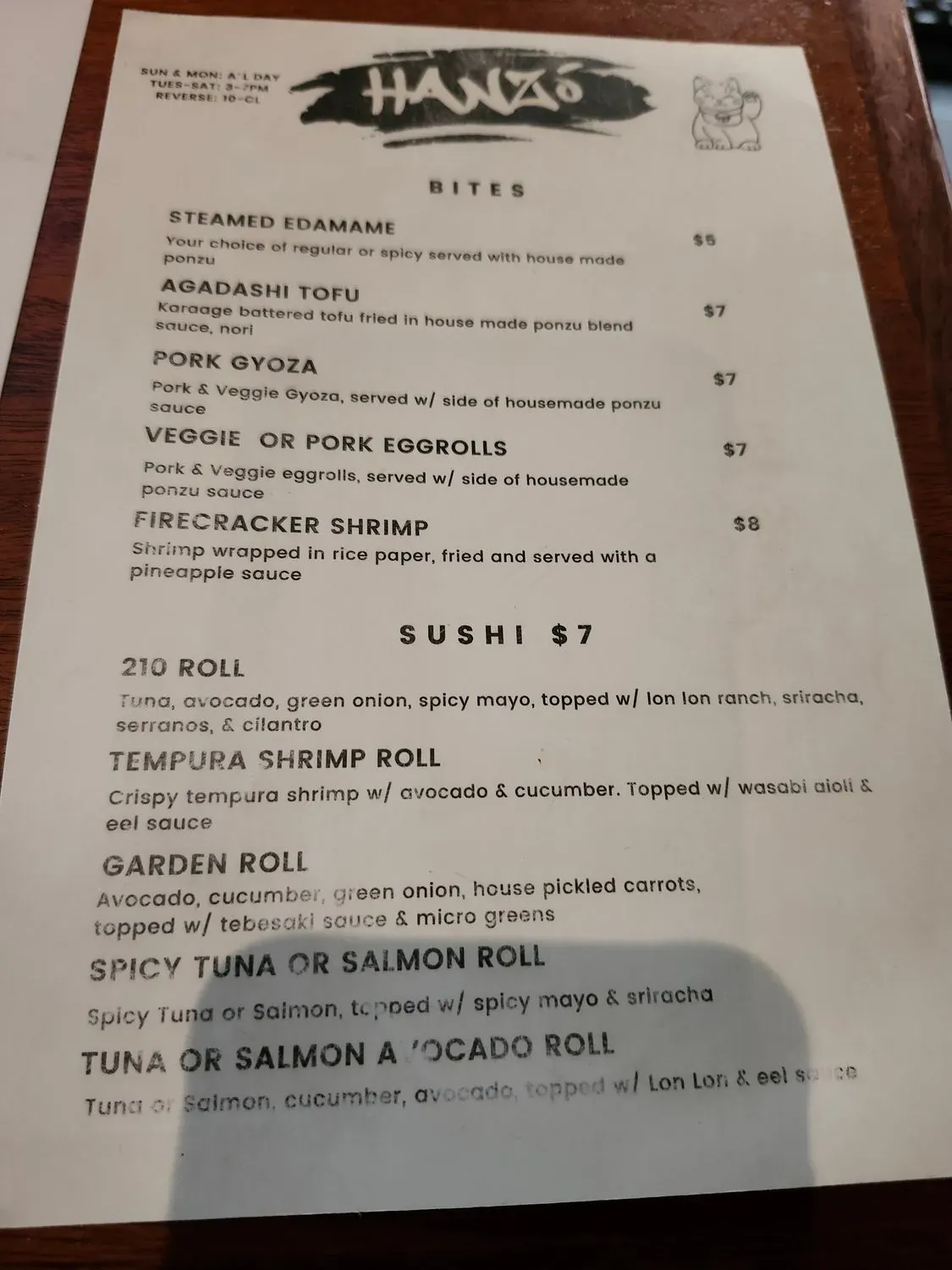 Menu 3