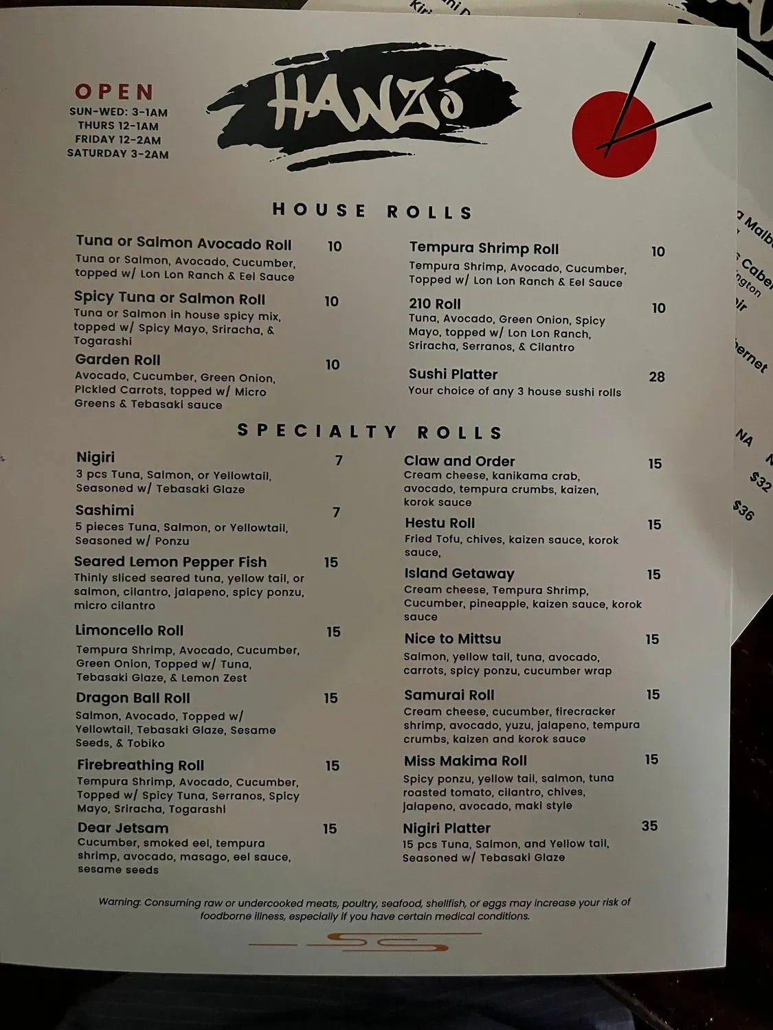 Menu 4