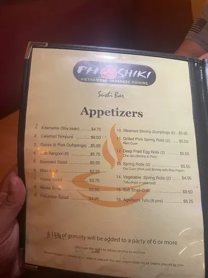 Menu 5