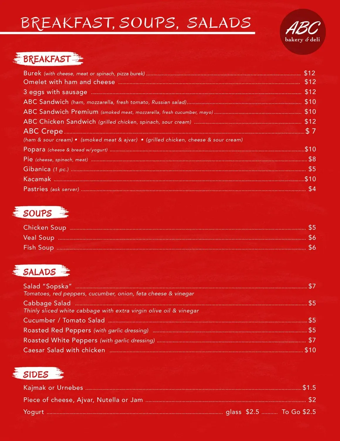 Menu 1