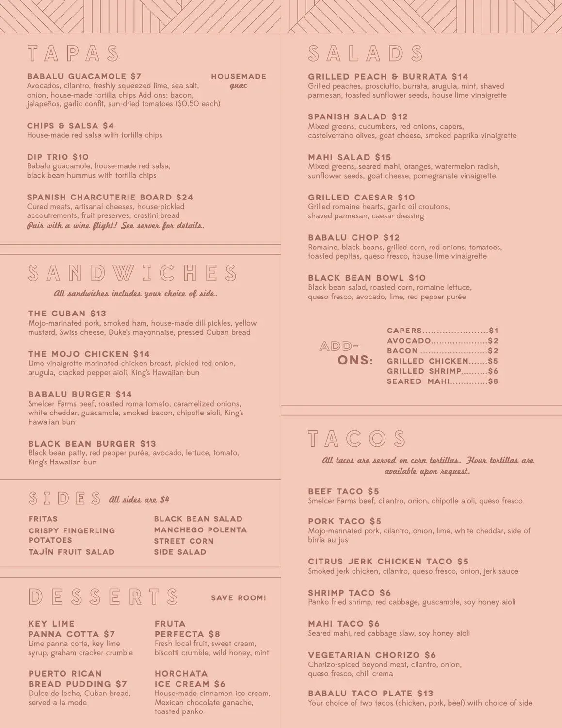 Menu 2