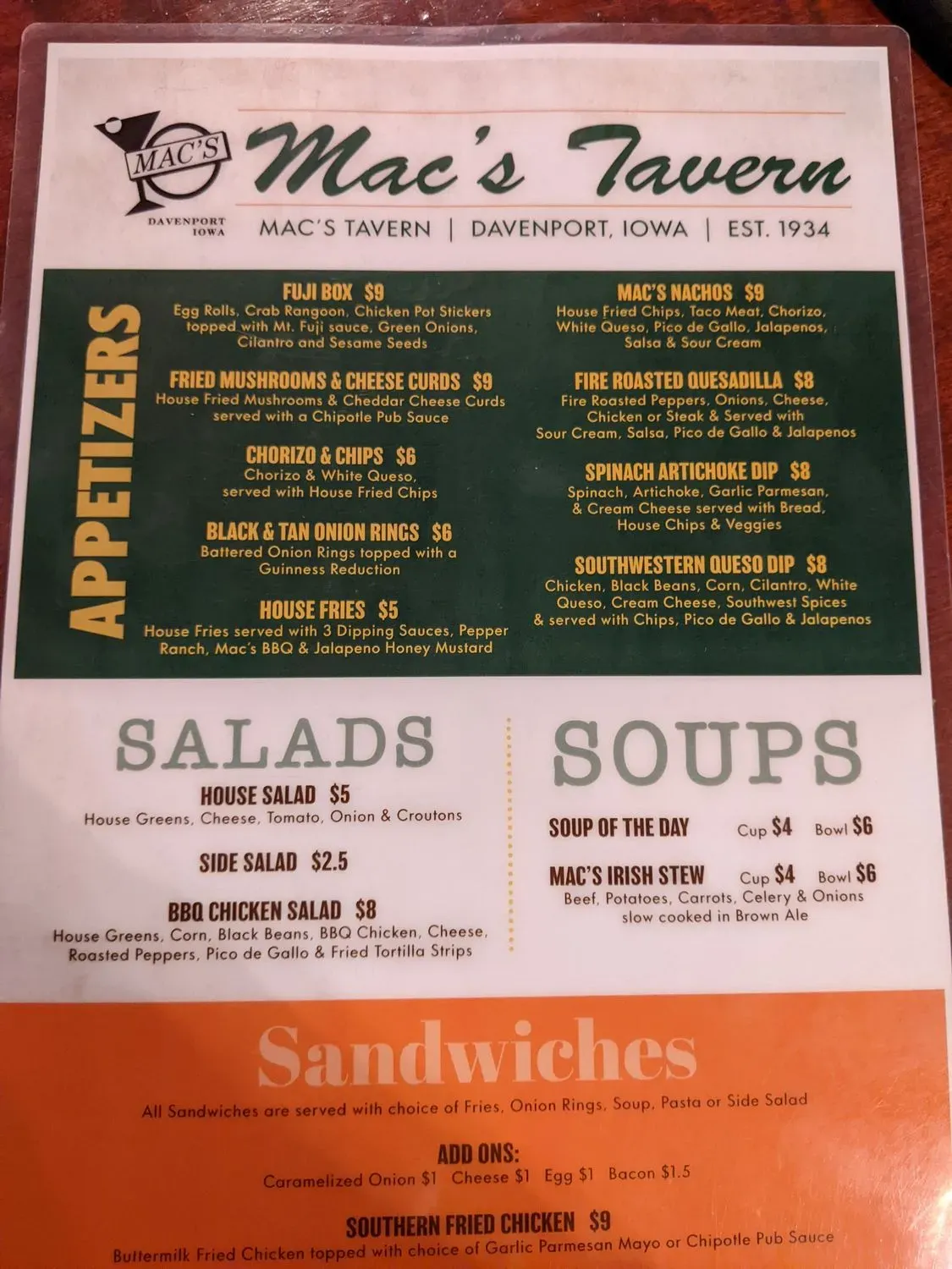 Menu 3