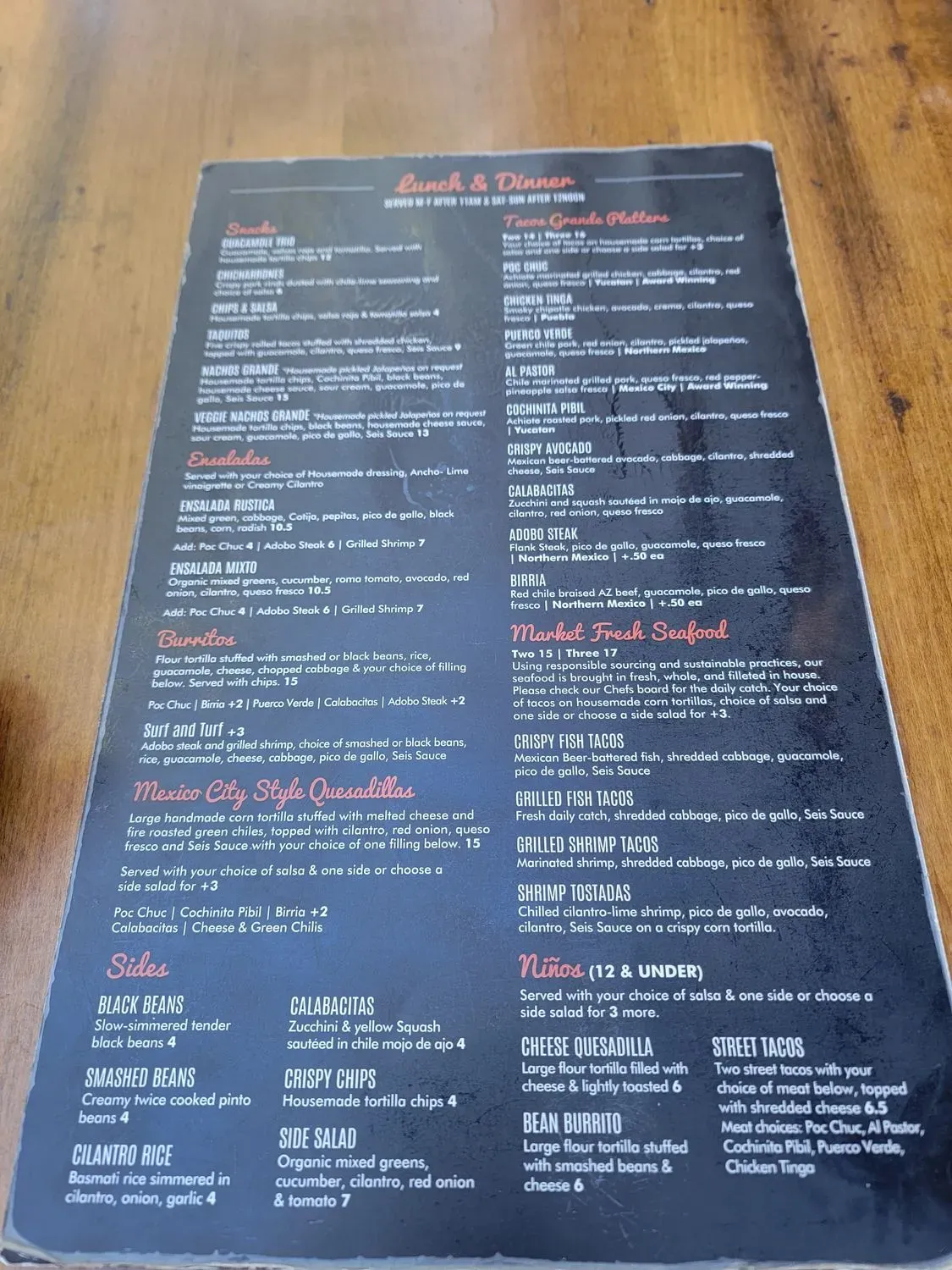 Menu 5