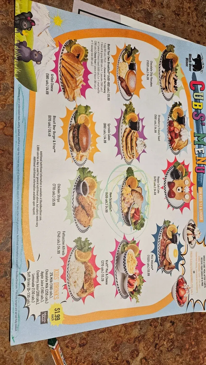 Black Bear Diner Tucson Menu - Updated October 2025