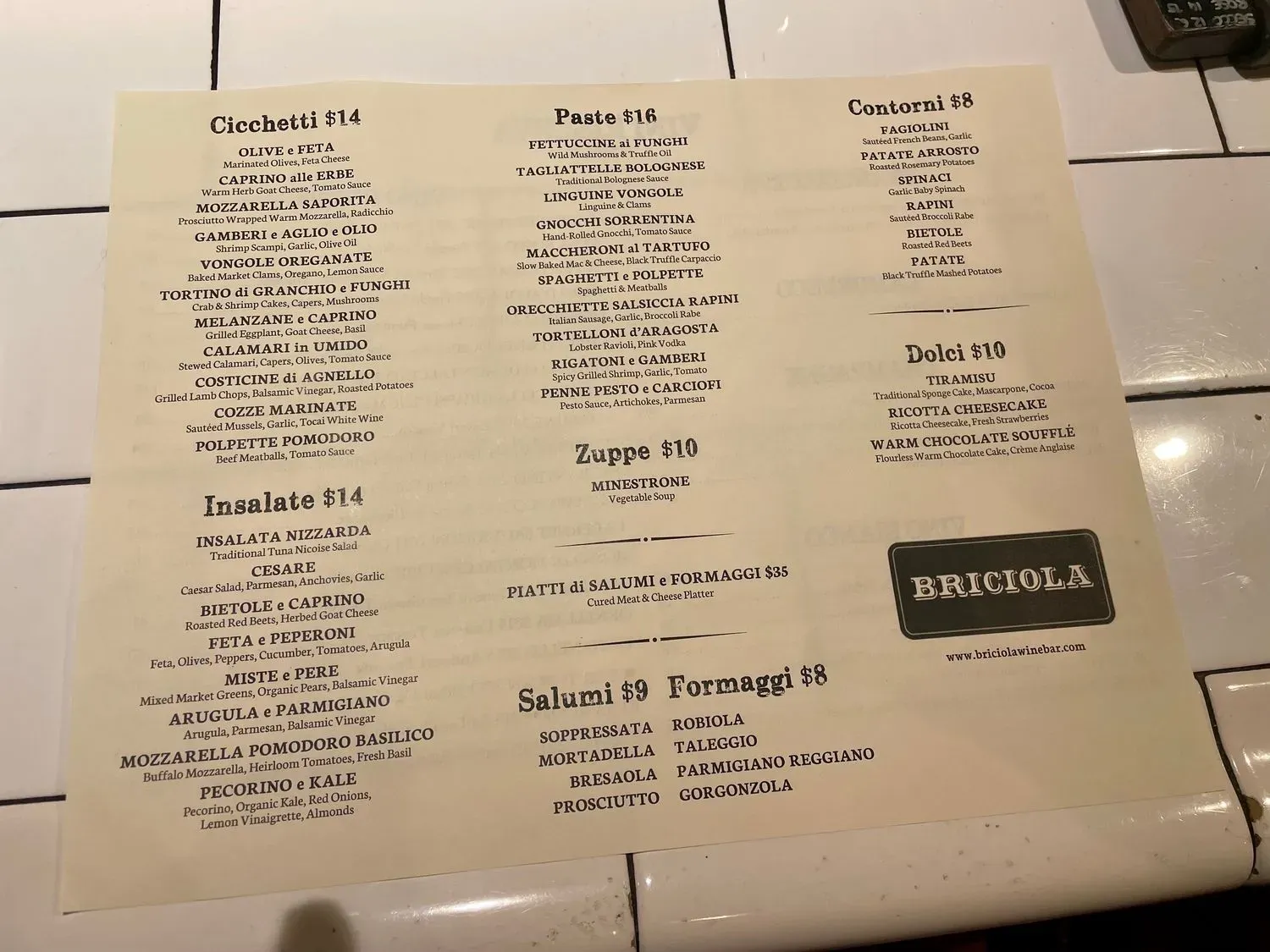 Menu 2