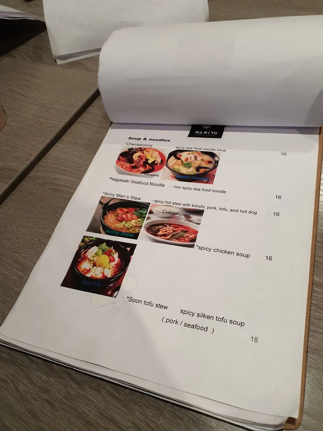 Menu 4