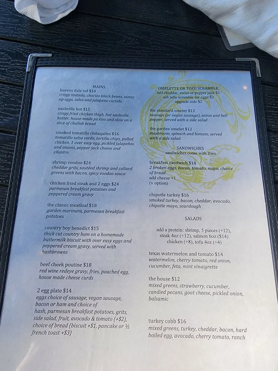 Menu 5