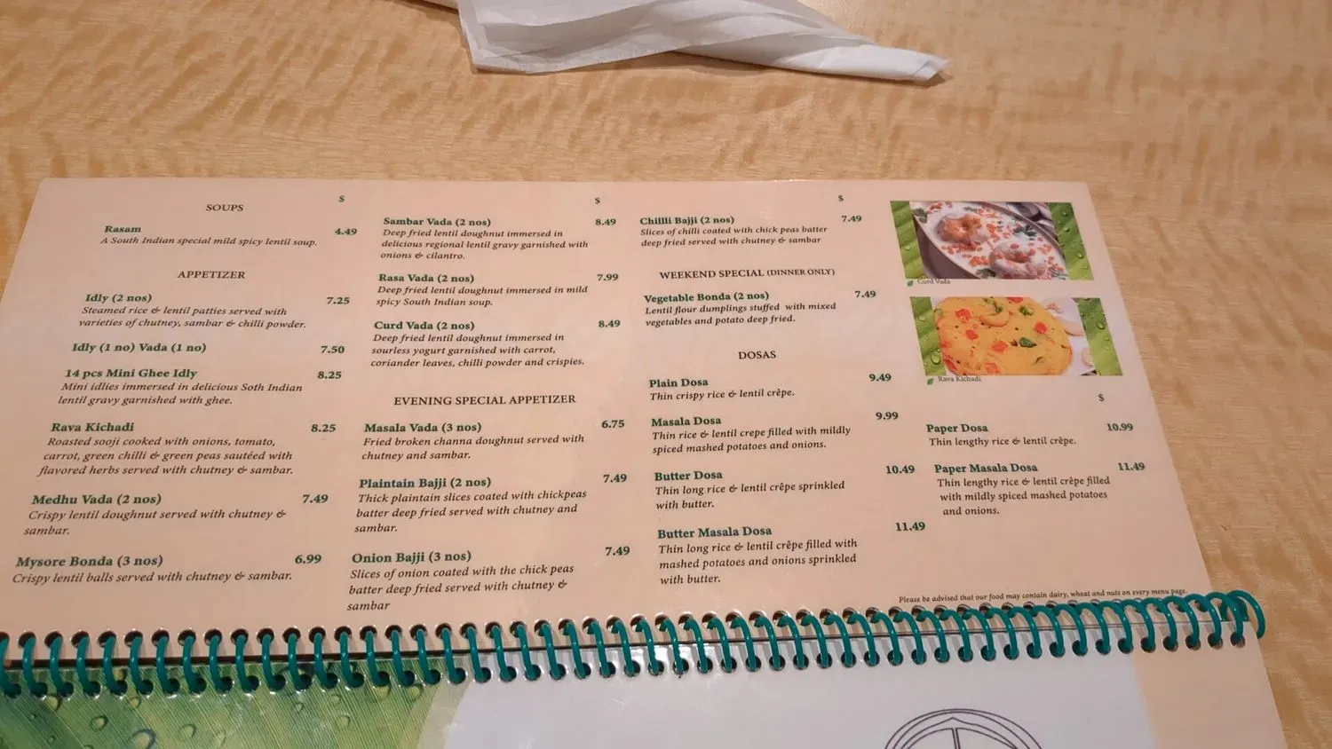 Menu 4