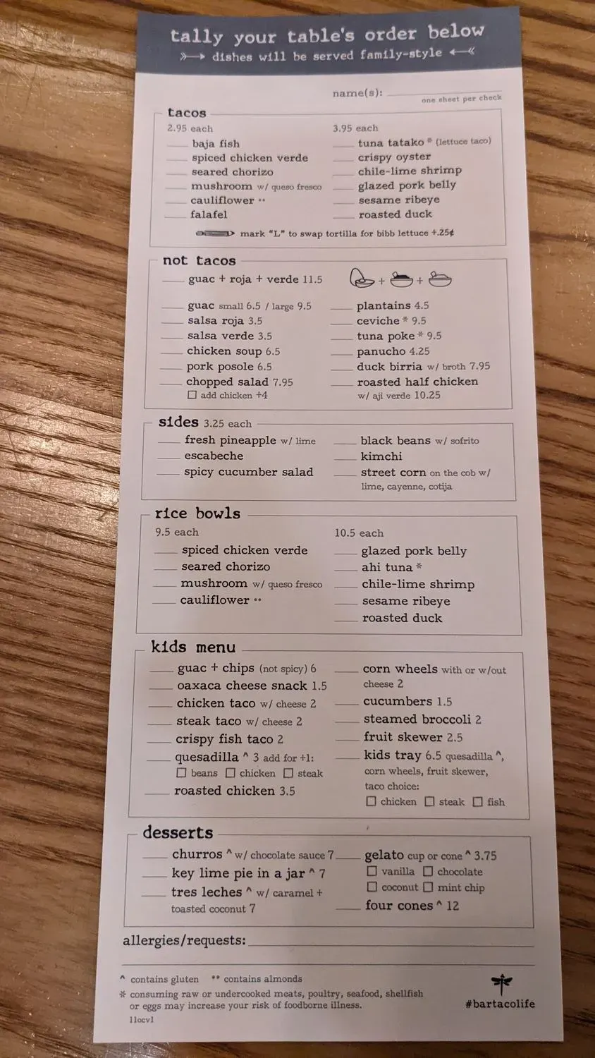 Menu 6