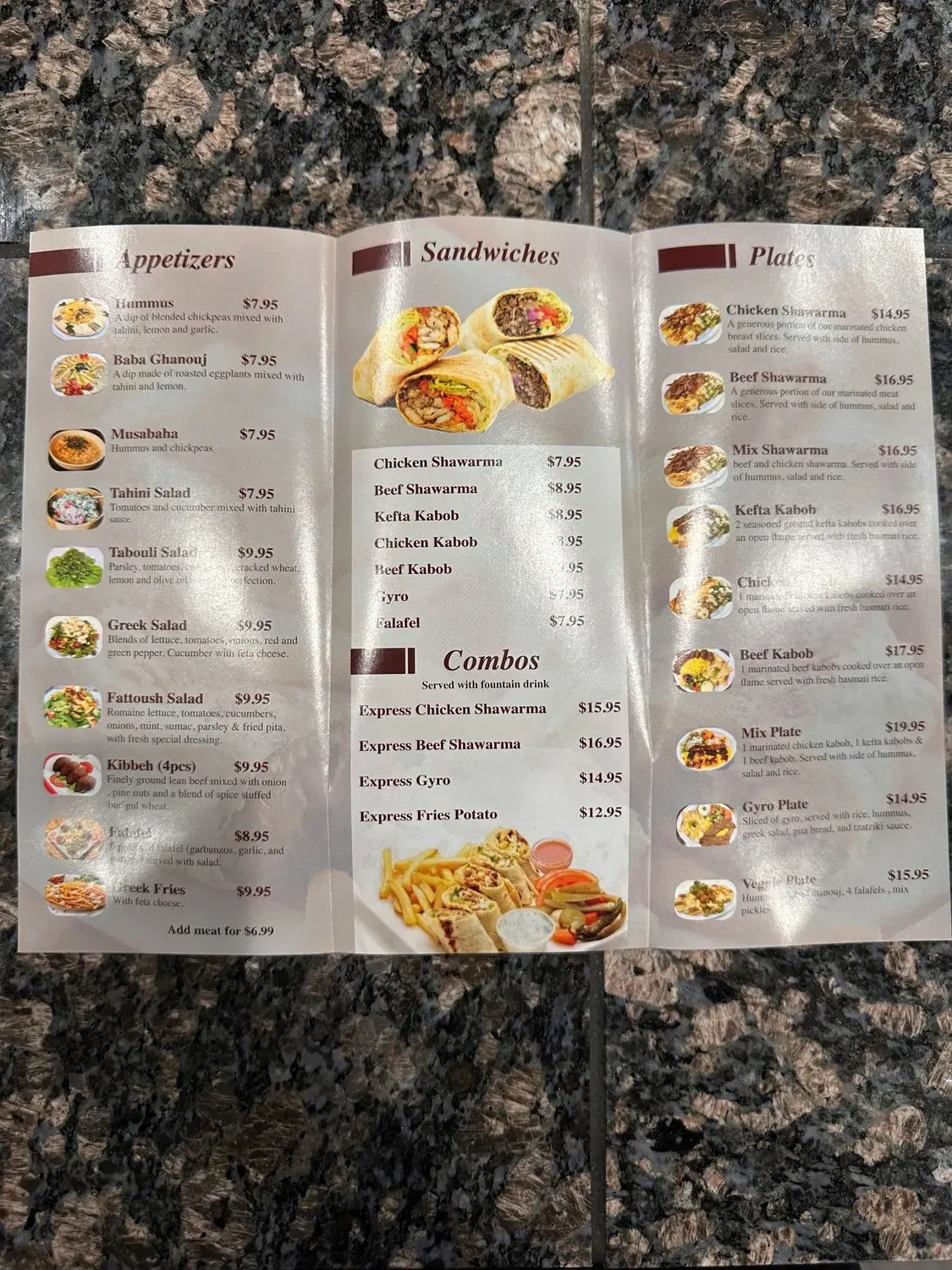 Menu 5