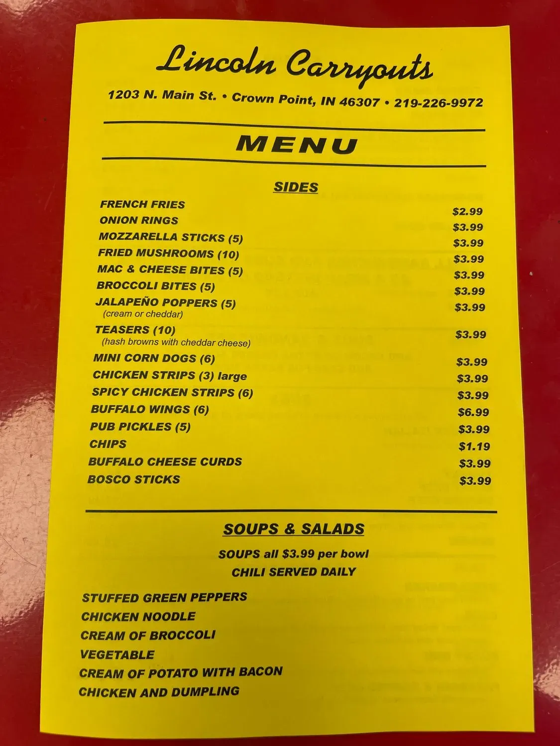 Menu 2