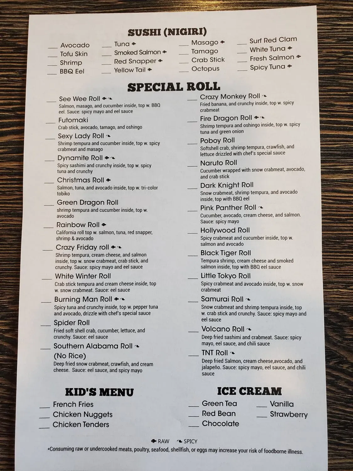 Menu 2