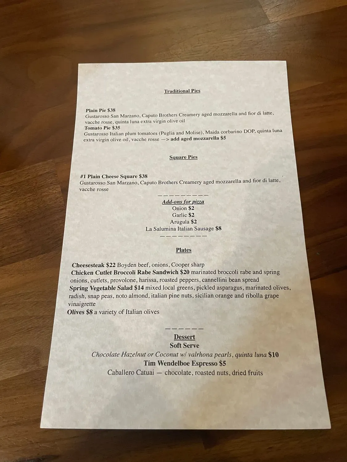 Menu 1