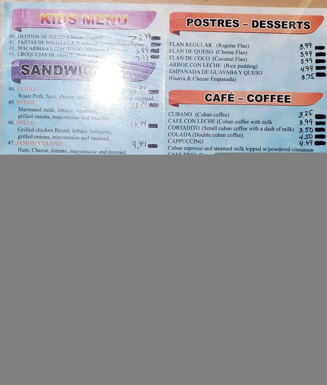 Menu 3