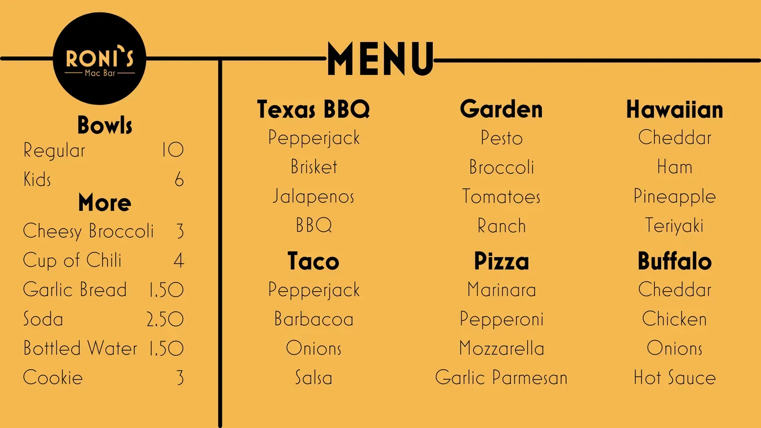 Menu 1