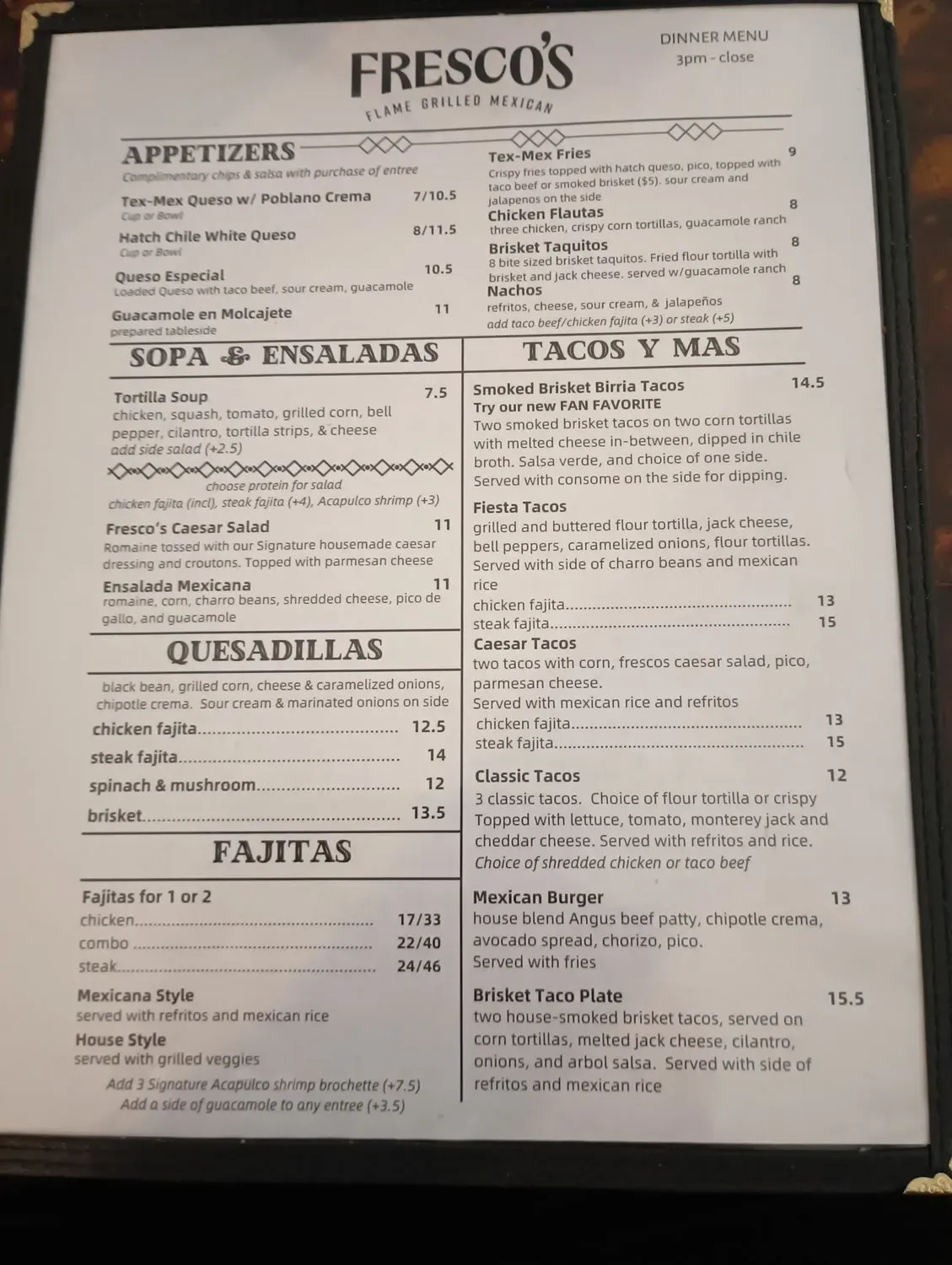 Menu 1