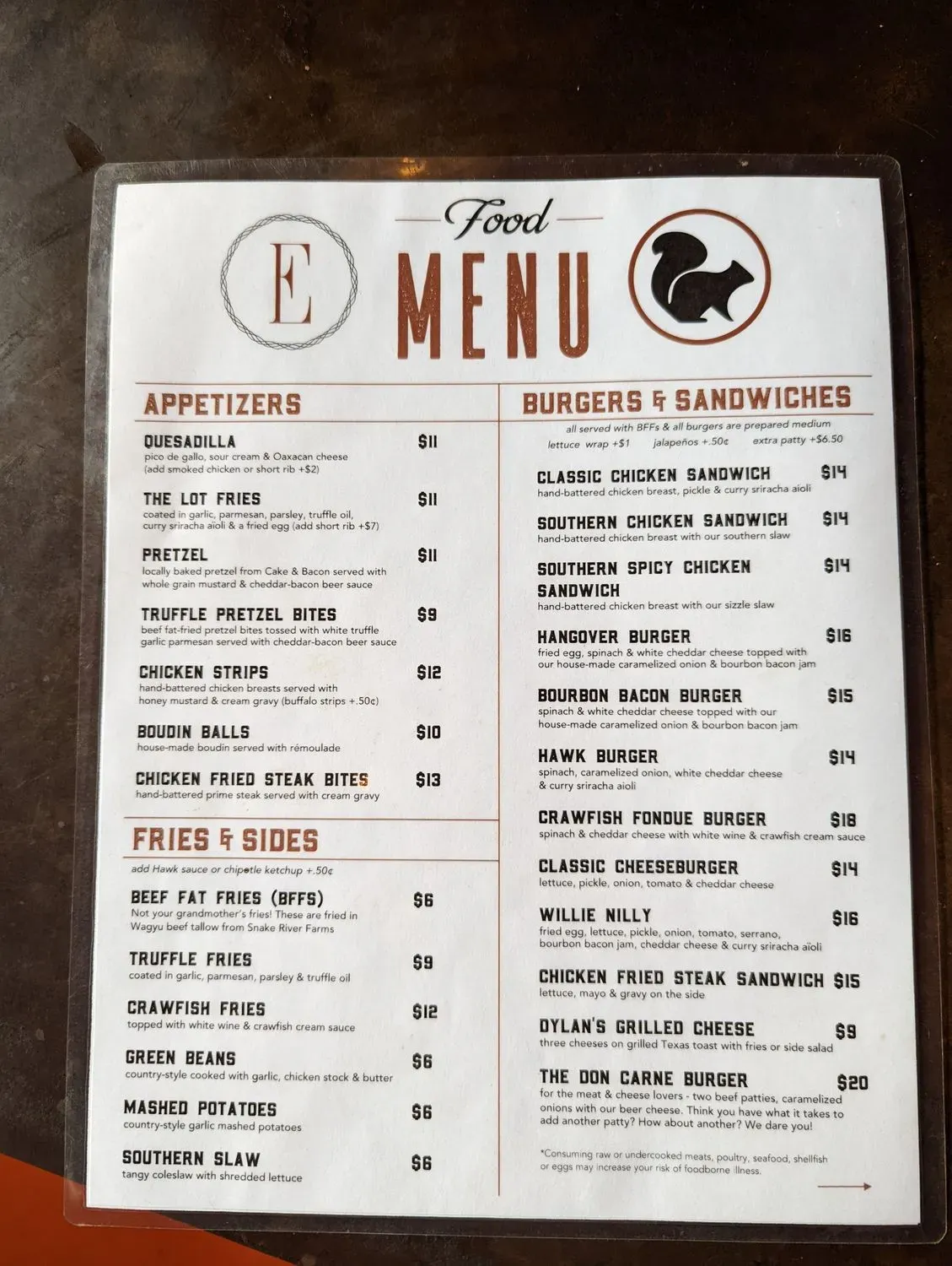 Menu 2